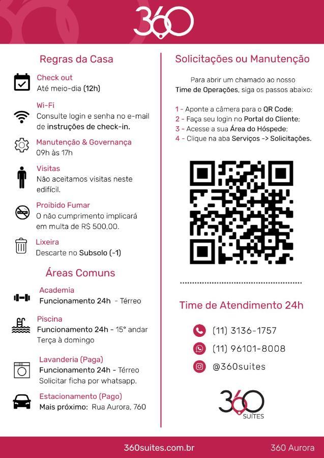 360 Suites Aurora Republica - Apartamentos Mobiliados São Paulo Luaran gambar